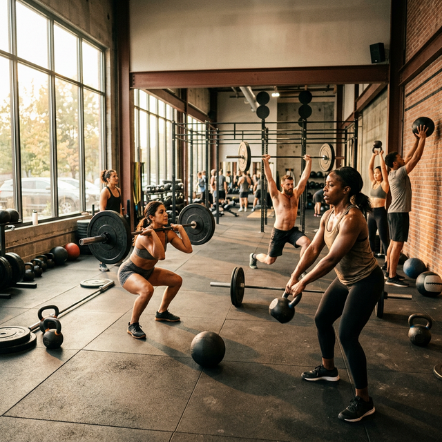 CrossFit strength and conditioning workout at NEXTFIT gym in Pune